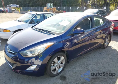 2013 Hyundai Elantra Gls z USA, uszkodzony, nr VIN 5NPDH4AE4DH412149